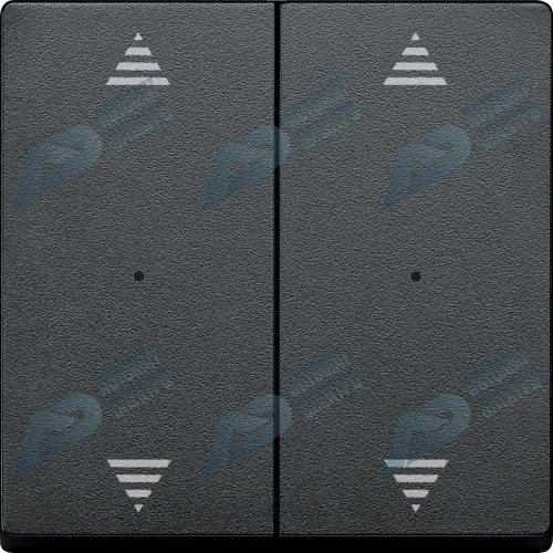 SE Merten KNX\EIB SM Антрацит Клавиша для модуля 2-кнопочного выключателя, с символами ВВ/ВН, 1/0