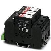 Phoenix Contact VAL-MS-T1/T2 1000DC-PV/2+V-FM Молниеотвод / разрядник для защиты от импульсных перенапряжений типа 1/2