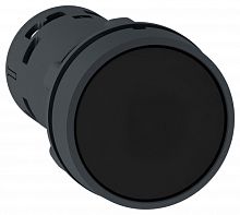 SE XB7 Кнопка 22мм черная с фиксацией НО + НЗ