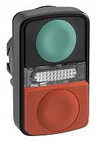 SE XB5 Головка кнопки двойная без маркировки + LED ZB5AW7L3740
