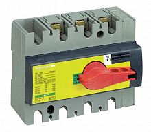 SE Compact INS/INV Выключатель-разъединитель INS160 3P красная рукоятка/желтая панель