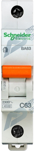 SE Домовой ВА63 Автоматический выключатель 1P 63A (C) 4.5kA