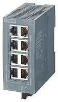 6GK5008-0GA00-1AB2 Компак тный неуправляемый промышленный коммутатор SCALANCE XB008G  8 X 10/100/1000MBIT/S RJ45- портов, IP20, 24 V DC
