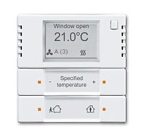 ABB Альпийский белый Терморегулятор KNX с дисплеем и сенсором, 2/4-клавишный