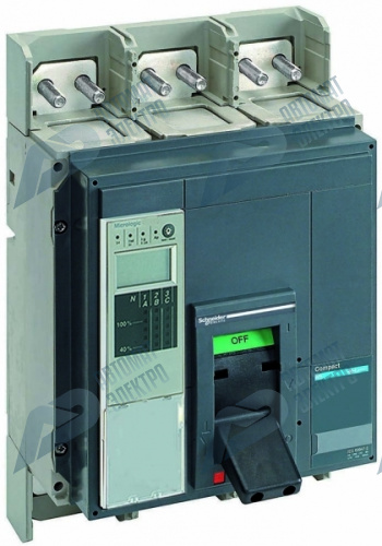 SE Compact NS630 Силовой Автоматический выключатель 3P Iu=800А диапазон уставки тока расцепления: 1200А 70кА IP30