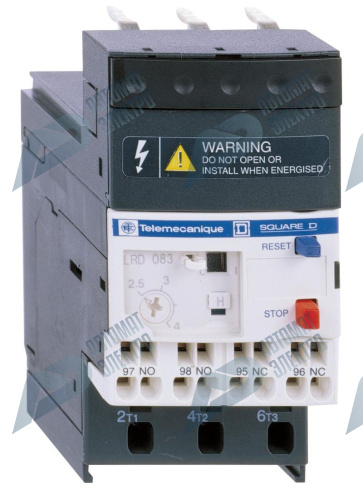 SE Contactors D Thermal relay D Тепловое реле перегрузки 2,5-4A Class 10 пружинный зажим фото 4