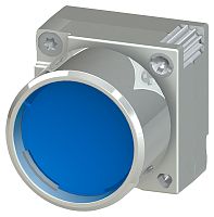 3SB3500-0AA52 ИСПОЛНИТЕЛЬНЫЙ ЭЛЕМЕНТ КНОПКА С ВЫСТУПАЮЩИМ ФРОНТАЛЬНЫМ КОЛЬЦОМ ГОЛУБАЯ, МЕТАЛЛИЧ.