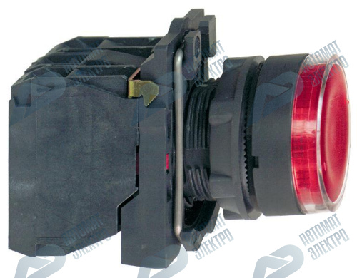 SE XB5 Кнопка 22мм до 350В красная с подсветкой фото 4