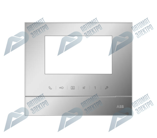 ABB Рамка для абонентского устройства 4,3, серебристый глянцевый
