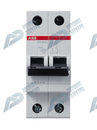 ABB Выключатель автоматический 2-пол. SH202L C25 фото 2