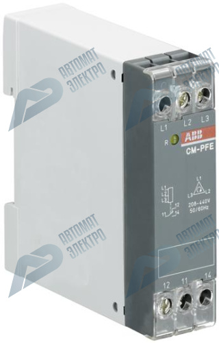 ABB Реле контроля чередования фаз CM-PFE.2 (контроль обрыва фазы L1-L2-L3 200-500В) 1ПК