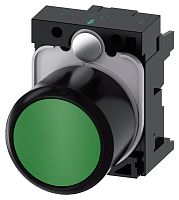 3SU1200-0EB40-0AA0-ZY19 АКТУАТОР КНОПКИ С ВЫСОКИМ ФРОНТАЛЬНЫМ КОЛЬЦОМ (12MM), 22MM, КРУГЛ., ПЛАСТИК, КНОПКА ЗЕЛЁНАЯ ПЛОСКАЯ, БЕЗ ФИКСАЦИИ, С ДЕРЖАТЕЛЕМ, С ГРАВИРОВКОЙ ЛАЗЕРОМ, КАСТОМИЗИРОВАННЫЕ НАДПИСИ ИЛИ ГРАФИЧЕСКИЕ СИМВОЛЫ В СООТВЕТСТВИИ С ВЫБОРОМ В КО