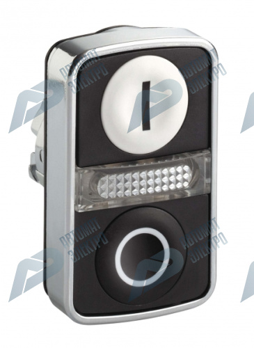 SE XB4 Головка кнопки двойная с маркировкой + LED ZB4BW7A1721