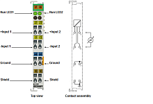 Beckhoff. 2-канальный модуль аналогового входа -10 В…+10 В, дифференциальный вход,16 бит - KS3102 Beckhoff