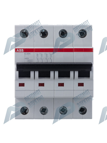 ABB Выключатель автоматический 4-полюсной S204 D40 фото 4