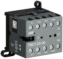 ABB Мини-контактор TBC7-22-00-62 (12A при AC-3 400В), катушка 77-143VDC, с винтовыми клеммами