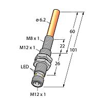 Магнитный датчик TURCK NIMFE-EM12/6.2L101-UP6X-H1141/S1182