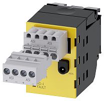 3SU1401-1EE20-2AA0 AS-INTERFACE МОДУЛЬ, 2 ВХОДА БЕЗОПАСНОСТИ (SAFETY), 1 СВЕТОДИОД, КРАСНЫЙ СВЕТ, 4-ПОЛ. КОННЕКТОР С ВИНТОВЫМИ КЛЕММАМИ И 4-POLE CONNECTOR С ПРУЖИННЫМИ КЛЕММАМИ, ДЛЯ МОНТАЖА НА ДЕРЖАТЕЛЕ АКТУАТОРА