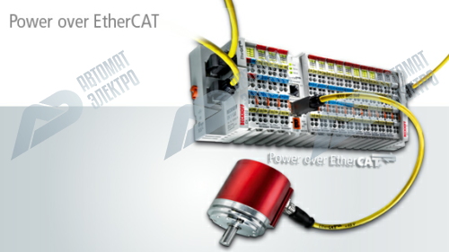 Beckhoff. 2-портовый Power over EtherCAT разветвитель - EK1132 Beckhoff