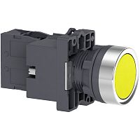 SE Кнопка с подсветкой LED, 24В,желтая,1НO