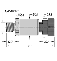 Датчик давления TURCK PT600R-2103-I2-AMPS1.5