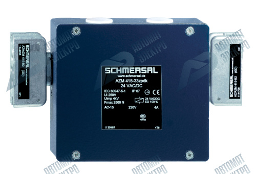 Дверной выключатель безопасности Schmersal AZM415-33ZPDK 110VAC