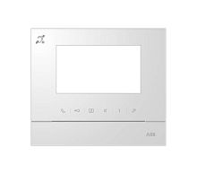 ABB Рамка для абонентского устройства 4,3, белый глянцевый, с символом индукционной петли