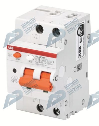 ABB Выключатель автоматический дифференциального тока, с защитой от дуги DS-ARC1 M B6 A30