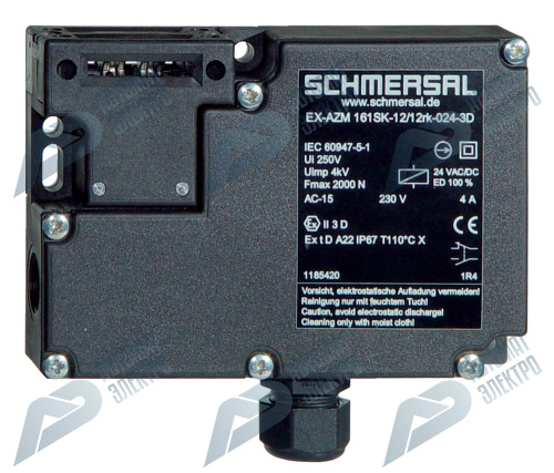 Дверной выключатель безопасности Schmersal EX-AZM161SK-12/12K-024-3D