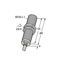 Индуктивный датчик TURCK BI8-M18-LUAP6X