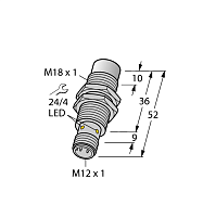 Индуктивный датчик TURCK NI12U-MT18-AN6X-H1141