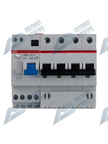 ABB Выключатель автоматический дифференциального тока 6мод. DS204 AC-B32/0,03 фото 3