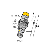 Индуктивный датчик TURCK NI12U-M18M-VN4X-H1141