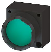 3SB3000-0AA43 ИСПОЛНИТЕЛЬНЫЙ ЭЛЕМЕНТ КНОПКА С ВЫСТУПАЮЩИМ ФРОНТАЛЬНЫМ КОЛЬЦОМ С ЗУБЦАМИ, ЗЕЛЕНАЯ