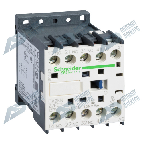 SE Auxiliary contactors Промежуточное реле 2НО+2НЗ, цепь управления,127В,50/60Гц фото 2
