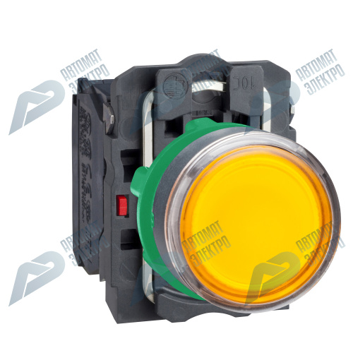 SE XB5 Кнопка 22мм 48-120В желтая с подсветкой фото 3