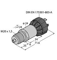 Датчик давления TURCK PT2.5R-1020-I2-DA91/X
