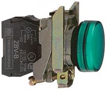 SE XB4 Лампа сигнальная зеленая под лампу BA 9s 230В 2,4 Вт