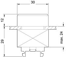 3SB3500-0AB51 ИСПОЛНИТ. МЕХАНИЗМ КРУГЛАЯ КНОПКА С ПЛОСКОЙ КРУГЛОЙ КНОПКОЙ С ДЕРЖАТЕЛЕМ, БЕЗ ПОДСВЕТКИ МЕТАЛЛ, СЕРАЯ