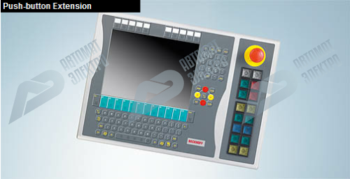 Beckhoff. Кнопочное расширение для панели управления панельных ПК CP6xxx и CP7xxx с 12-дюймовым дисплеем и алфавитно-цифровой клавиатурой - C9900-Ex1x Beckhoff