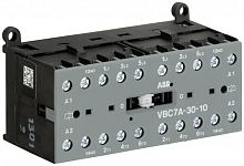 ABB Мини-контактор VBC7A-30-10-05 (12A при AC-3 400В), катушка 24B DC, с винтовыми клеммами