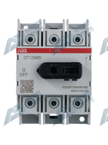 ABB OT125M3 Выключатель-разъединитель 3P 125А, на DIN-рейку или монтажную плату фото 4