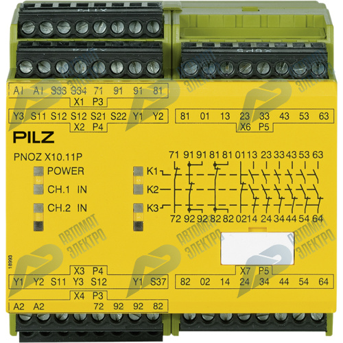 PNOZ X10.11P 24VDC 6n/o 4n/c 6LED