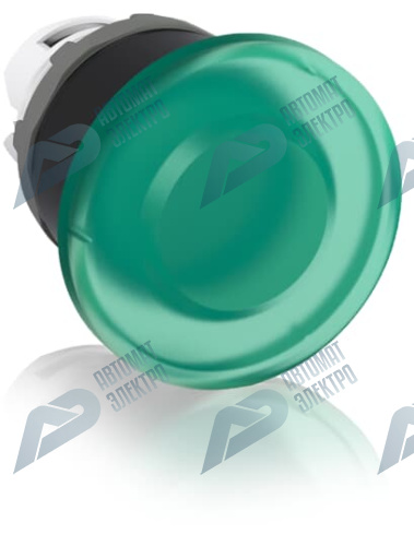 ABB Кнопка MPM1-11G ГРИБОК зеленая (только корпус) без фиксации с подсветкой 40мм