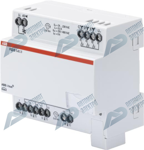 ABB FCC/S1.4.1.1 Фанкойл-контроллер, PWM-управление клапаном контура, 3ступенчатое управление вентилятором