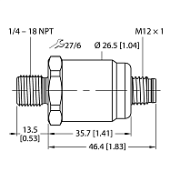 Датчик давления TURCK PT5PSIG-1503-I2-H1143/D840
