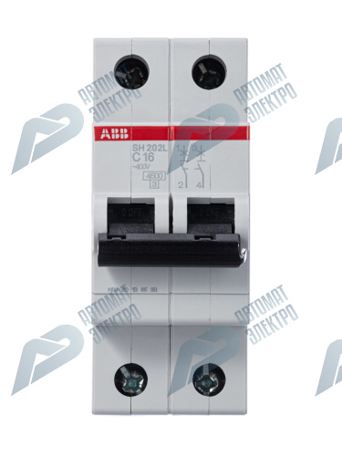 ABB Выключатель автоматический 2-пол. SH202L C16 фото 2