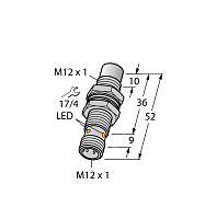 Индуктивный датчик TURCK NI10U-MT12-AN6X-H1141