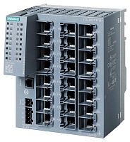 6GK5224-0BA00-2AC2 SCALANCE XC224 MANAGEABLE LAYER 2 IE-SWITCH; 16X 10/100 MBIT/S RJ45 PORTS; 1X CONSOLE PORT; DIAGNOSITICS-LED; REDUNDANT POWER SUPPLY; TEMP RANGE -40°C UP TO +70°C; MOUNTING WALL/ DINRAIL, S7 DINRAILL C-PLUG SLOT; REDUNDANCY FUNCTIONS; O