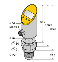 Датчик давления TURCK PS01VR-508-LI2UPN8X-H1141